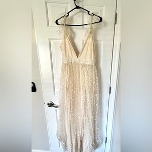 Champagne formal maxi dress